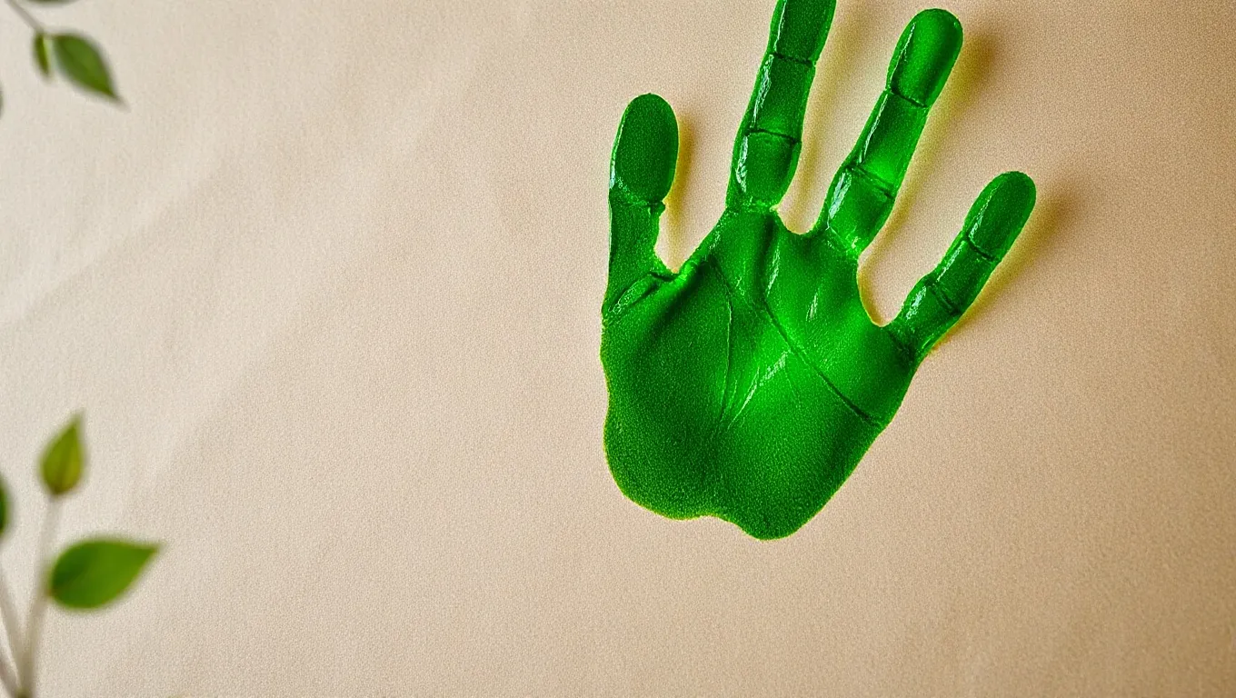 Dream symbol: green handprint: intro Dream symbol: green handprint: intro