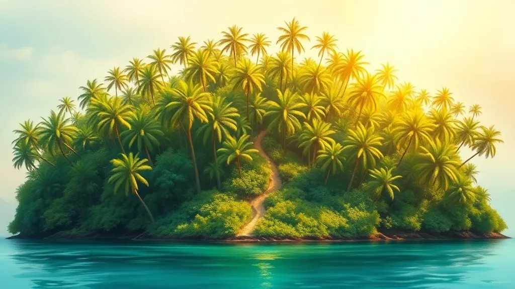 Dream symbol: green islands with coconut trees: symbolism: Spiritual Awakening: Connection to Nature and Higher Self