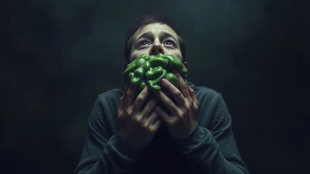 Dream symbol: green phlegm: scenarios: Dream of Swallowing Green Phlegm