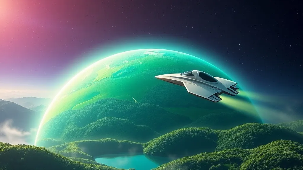 Dream symbol: green planet: scenarios: Dream about Traveling to a Green Planet