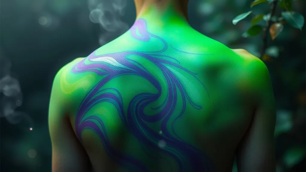 Dream symbol: green and purple back: intro