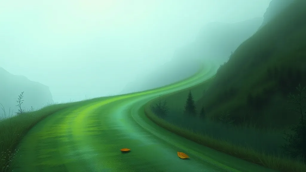Dream symbol: green road: scenarios: Dream of a Green Road and a feeling of sadness