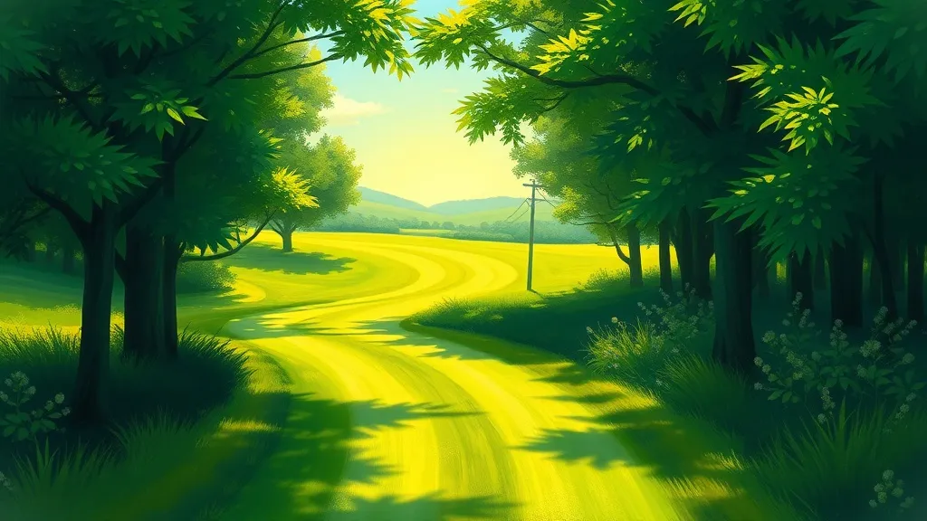 Dream symbol: green road: symbolism: Unfolding Potential and Future Success