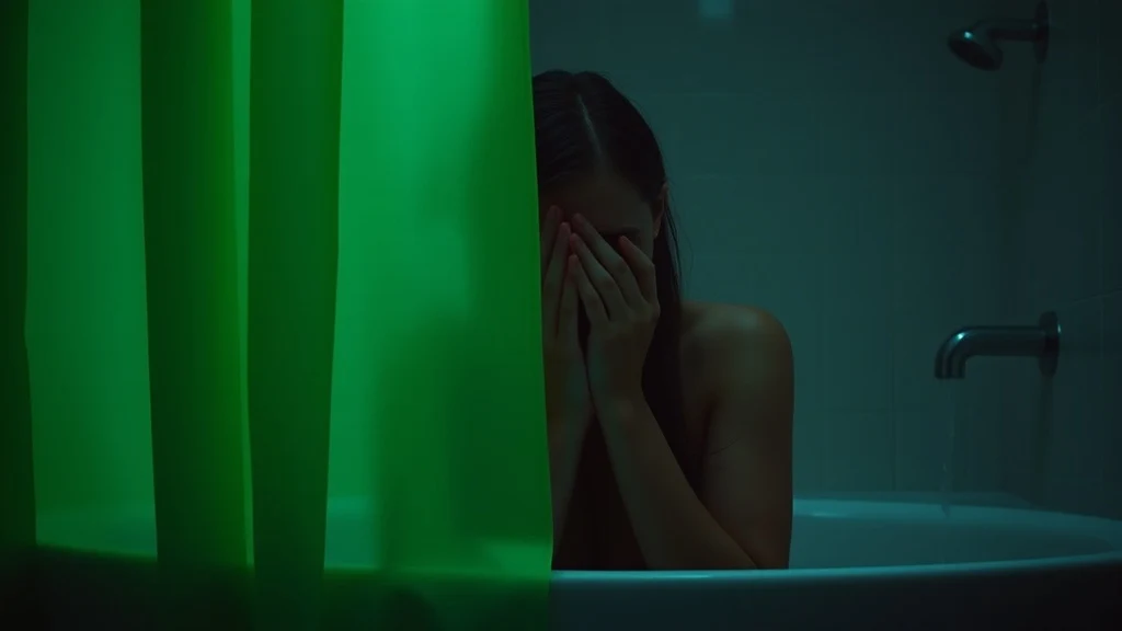 Dream symbol: green shower curtains: scenarios: Dream of crying behind green shower curtains