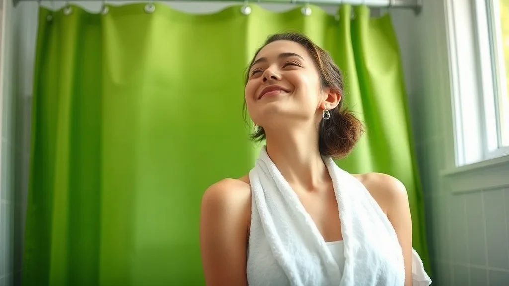 Dream symbol: green shower curtains: symbolism: Hope and New Beginnings