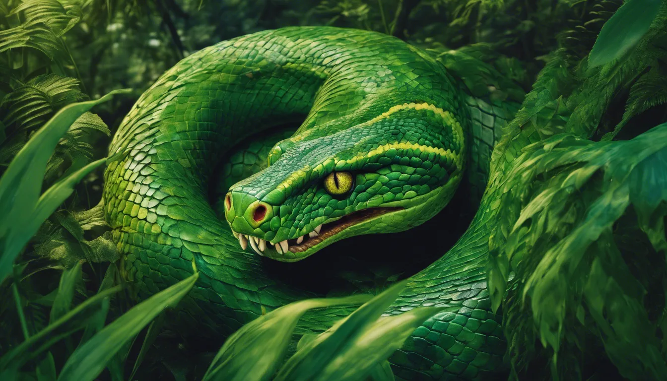 Dream symbol: green snake: scenarios: Dream of Seeing a Green Snake