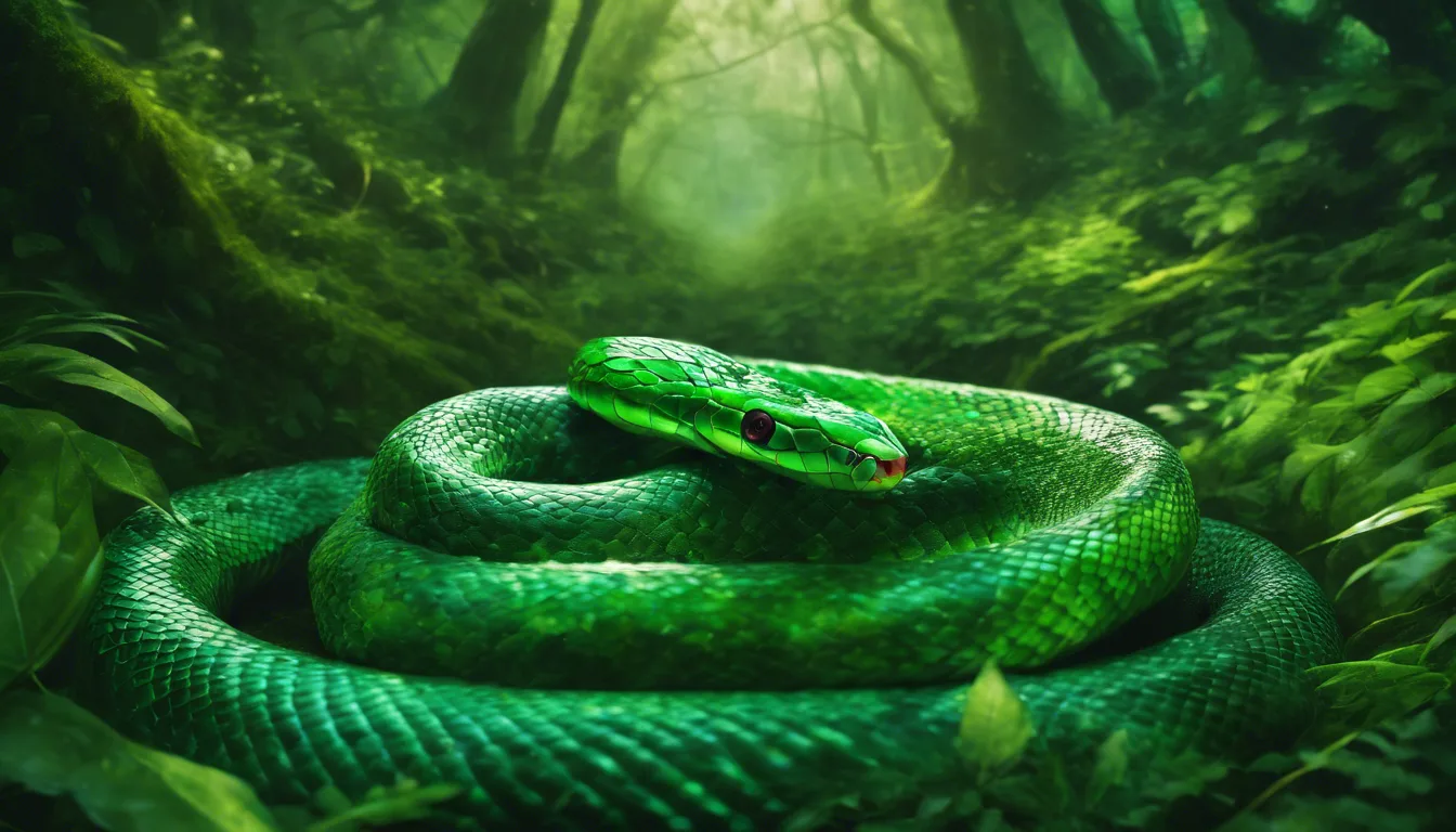 Dream symbol: green snake: symbolism: Hidden Knowledge and Wisdom