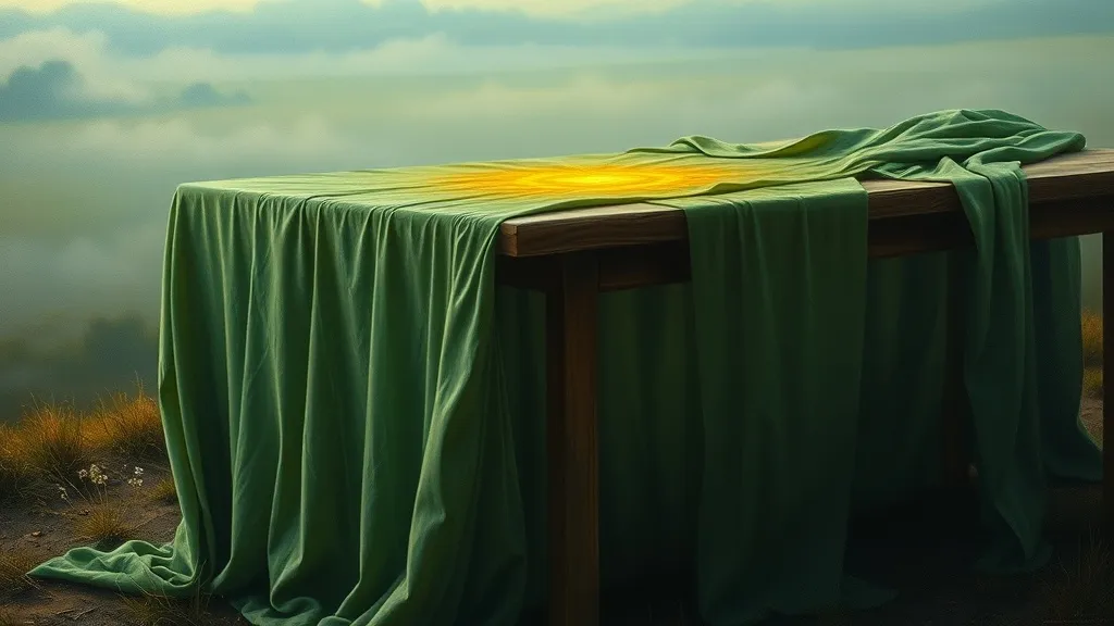 Dream symbol: green table cloth: symbolism: Spiritual Awakening and Transformation