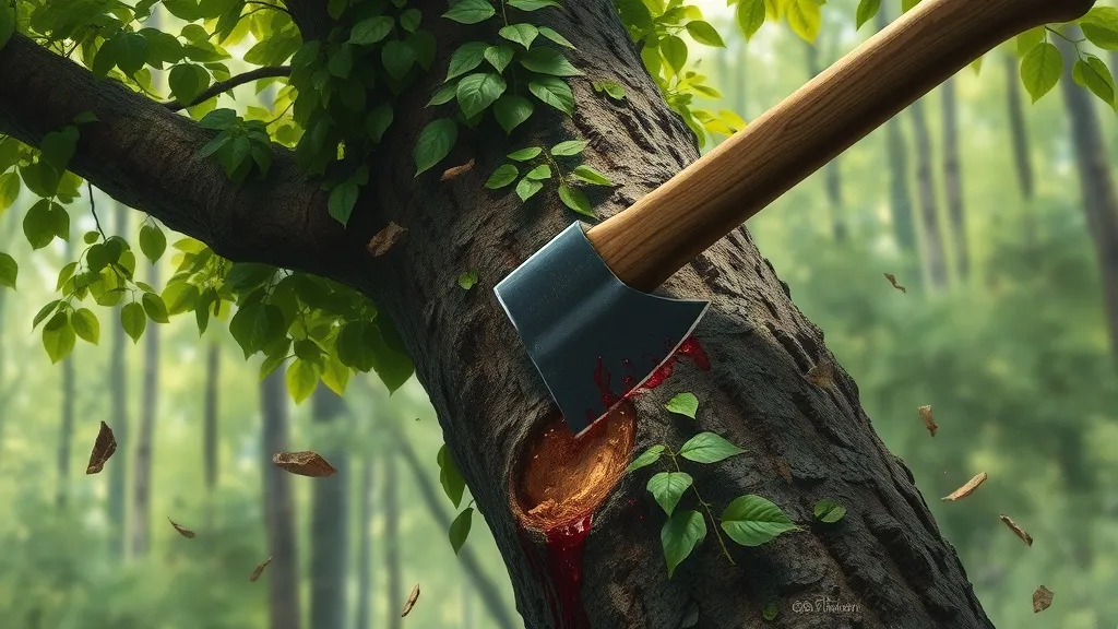 Dream symbol: green tree: scenarios: Dreaming about a Green Tree being Cut Down