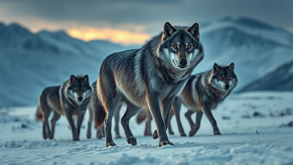 Dream symbol: grey wolves: symbolism: Leadership and Pack Mentality