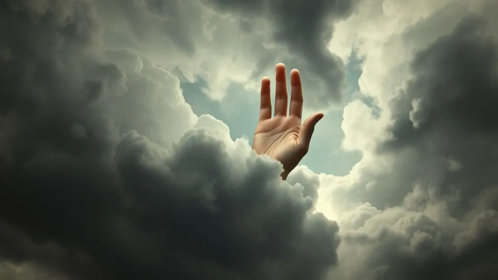 Dream symbol: hand in the sky: scenarios: Dreaming of a Hand in a Cloudy Sky