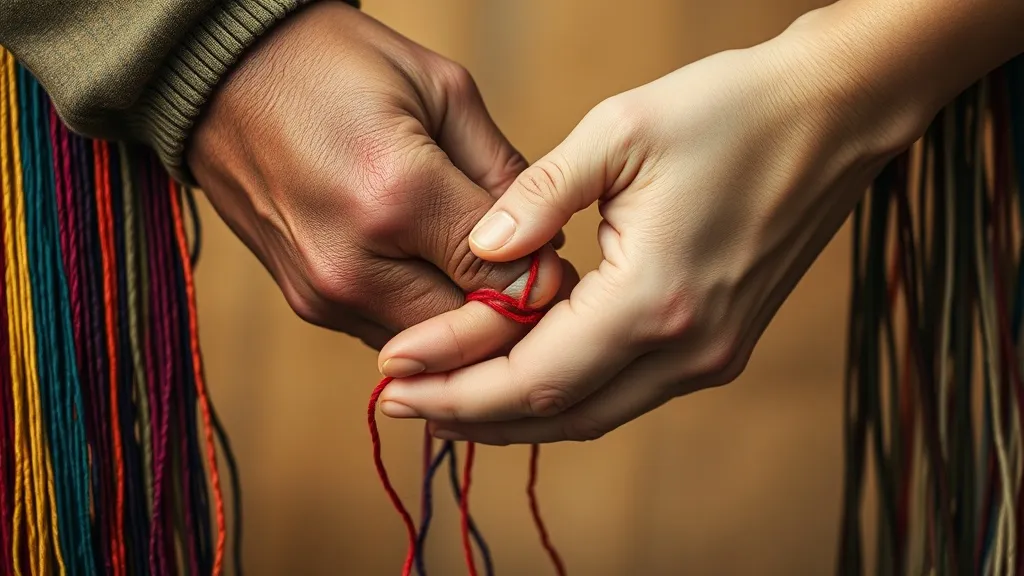 Dream symbol: hand stitching: symbolism: Connection and Intertwined Relationships