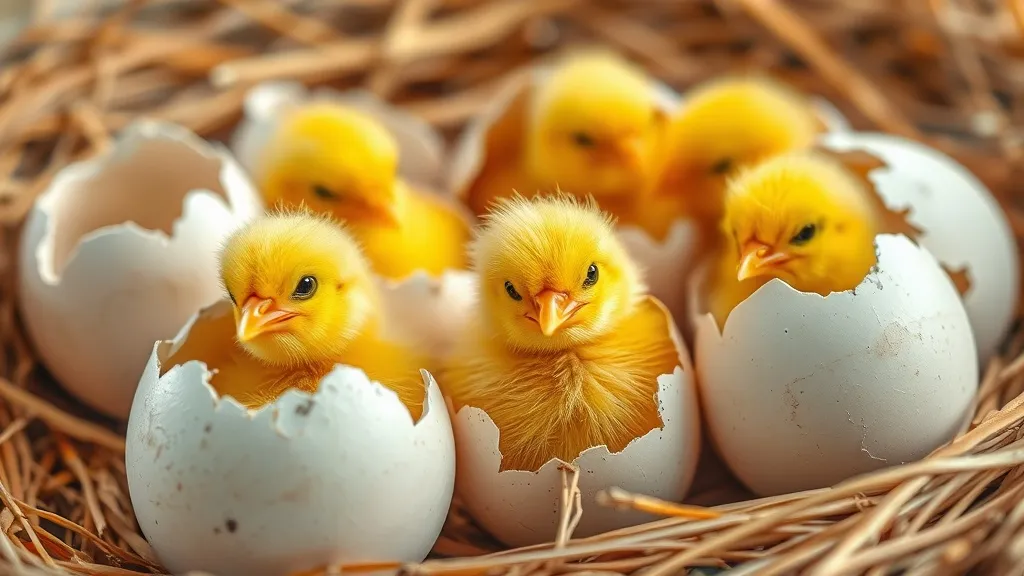 Dream symbol: hatched chicks: scenarios: Dream About Hatched Chicks Breaking Out of Eggs