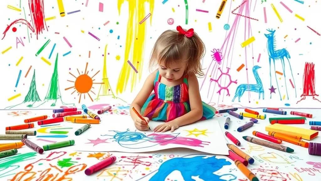 Dream symbol: crayon drawings: symbolism: Imagination and Unbounded Potential