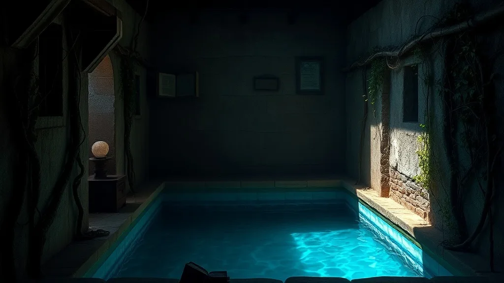 Dream symbol: hidden part of a house: scenarios: Dream of a hidden pool in a house