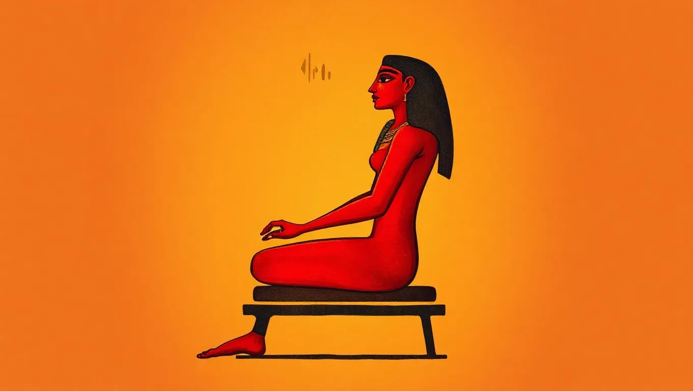 Dream symbol: hieroglyphics of a seated person in red: symbolism: Symbolism of Passion and Vitality Dream symbol: hieroglyphics of a seated person in red: symbolism: Symbolism of Passion and Vitality