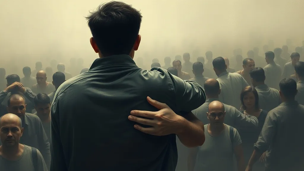 Dream symbol: holding onto someone: scenarios: Dreaming of Holding Onto Someone in a Crowd