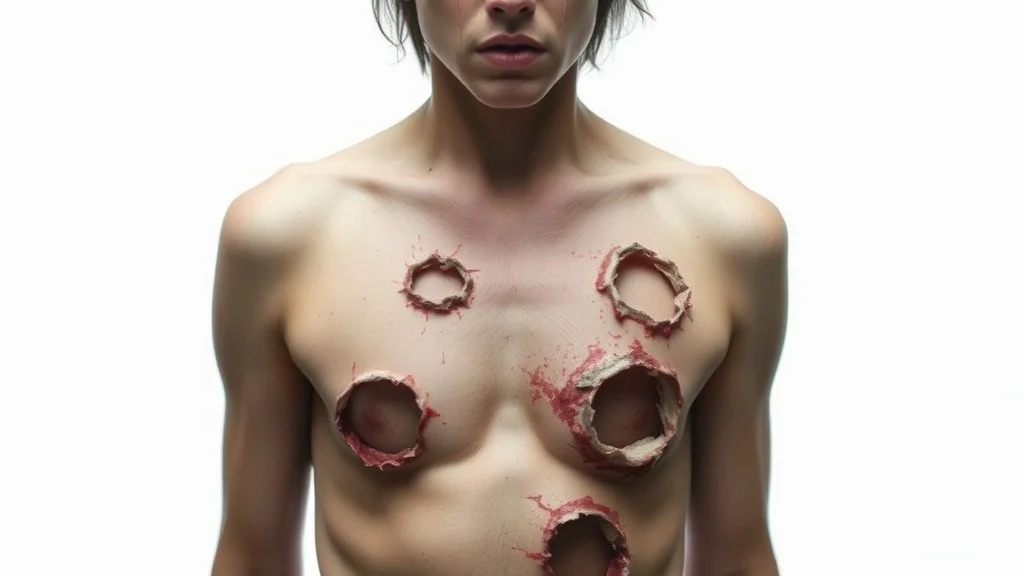Dream symbol: holes in chest: scenarios: Dream of Holes in Chest