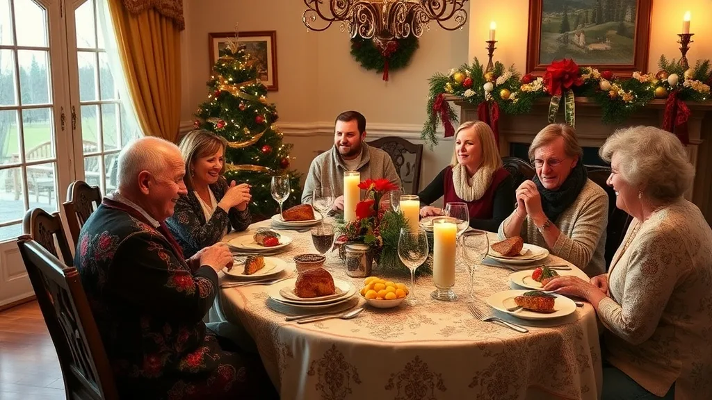 Dream symbol: holiday dinner: scenarios: Dream of a festive holiday dinner