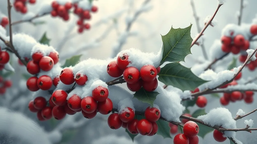 Dream symbol: holly berries: scenarios: Dreaming of Holly Berries and Snow