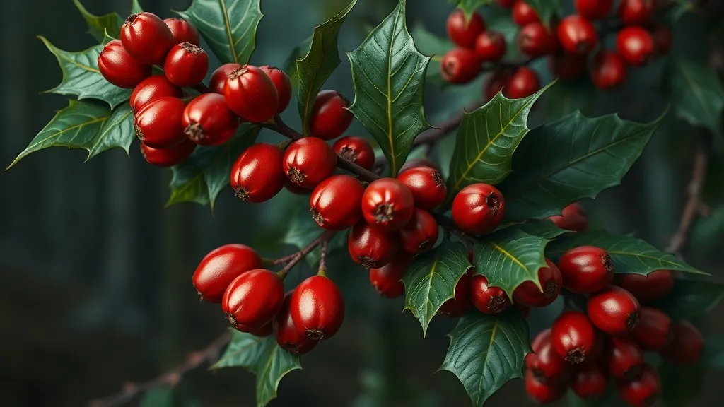 Dream symbol: holly berries: symbolism: The Balance of Opposites: Light and Dark