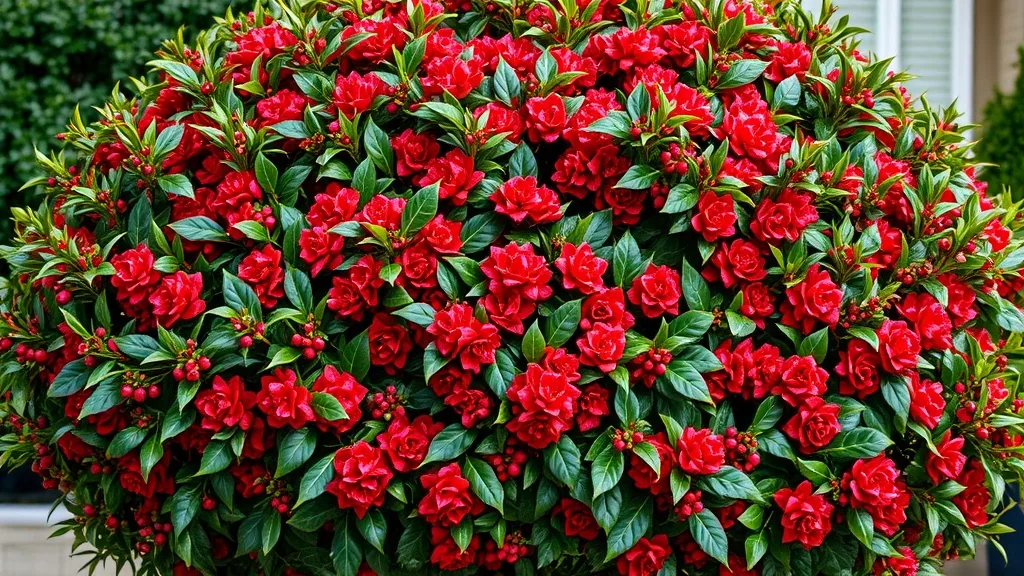Dream symbol: holly bush: scenarios: Dream of a holly bush with flowers