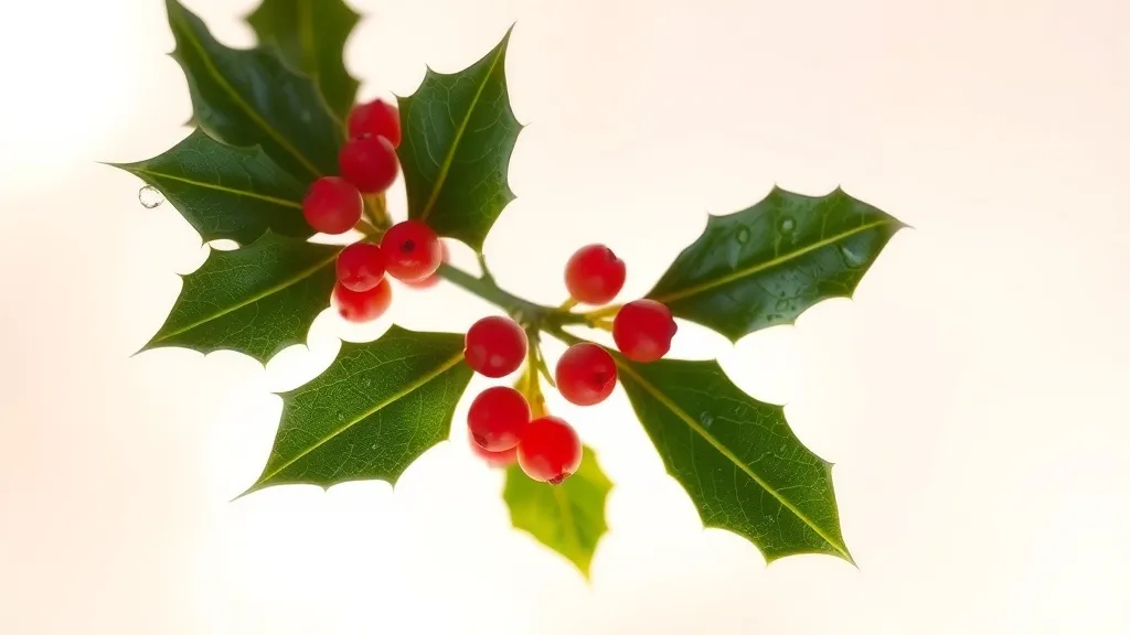 Dream symbol: holly sprig: symbolism: Representation of Purity and Innocence
