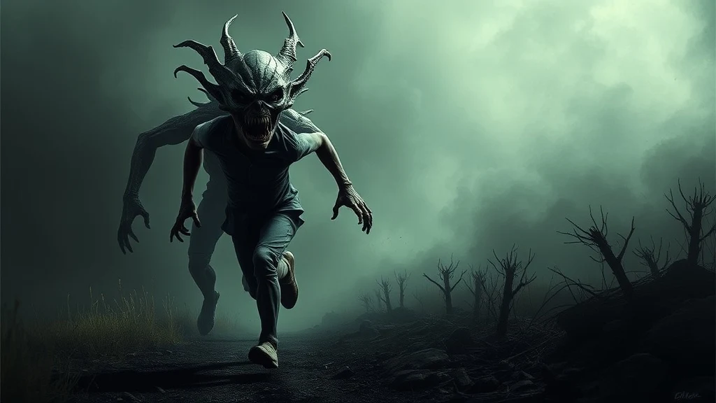 Dream symbol: horrible appearance: scenarios: Dream of being chased by a horrible appearance