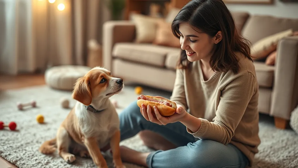 Dream symbol: hot dog and hamburger: scenarios: Dream of Feeding a Hot Dog to a Pet