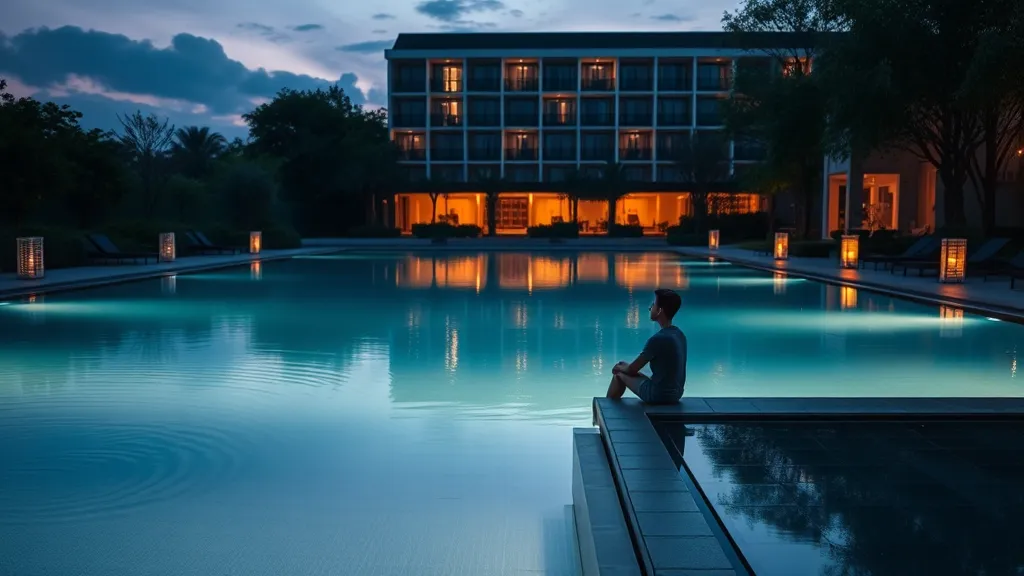 Dream symbol: hotel with swimming pool: symbolism: Emotional Depths and Inner Exploration