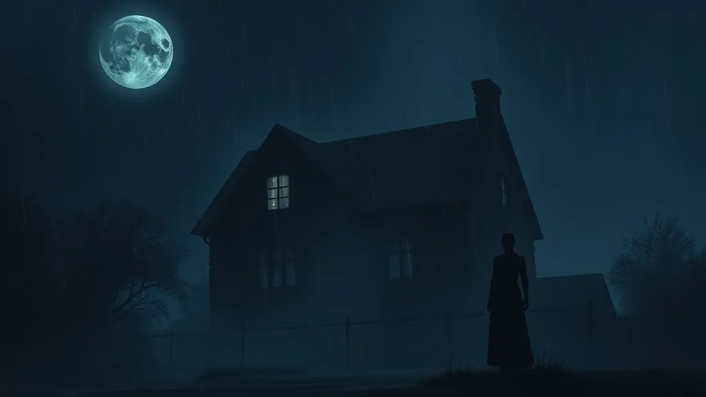 Dream symbol: house at night: scenarios: Dreaming of a House at Night with a Mysterious Figure