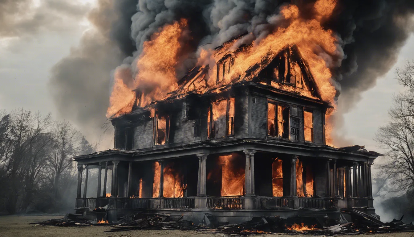 Dream symbol: house on fire: symbolism: Destruction and Loss