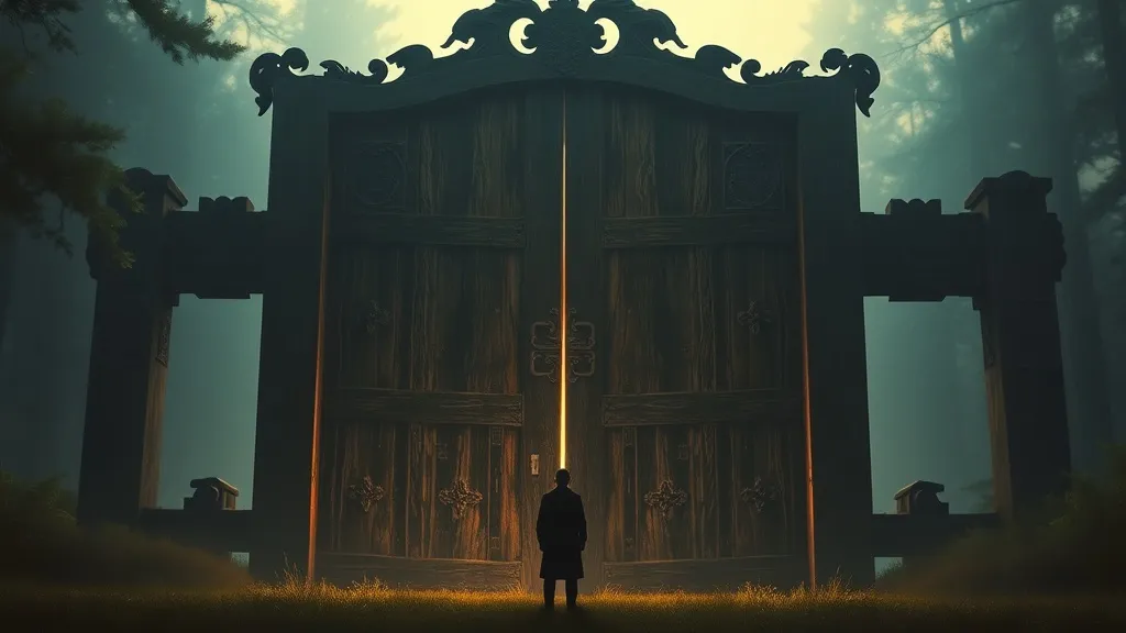 Dream symbol: huge gate: scenarios: Dreaming of a Huge Gate Made of Wood