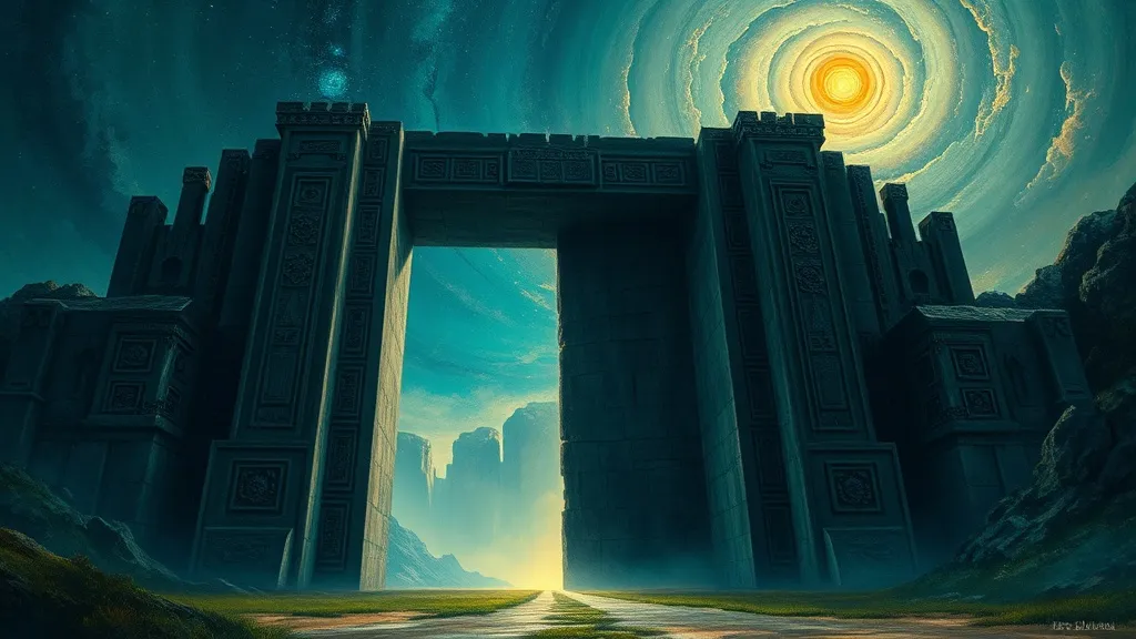 Dream symbol: huge gate: symbolism: Threshold of Transformation and Change
