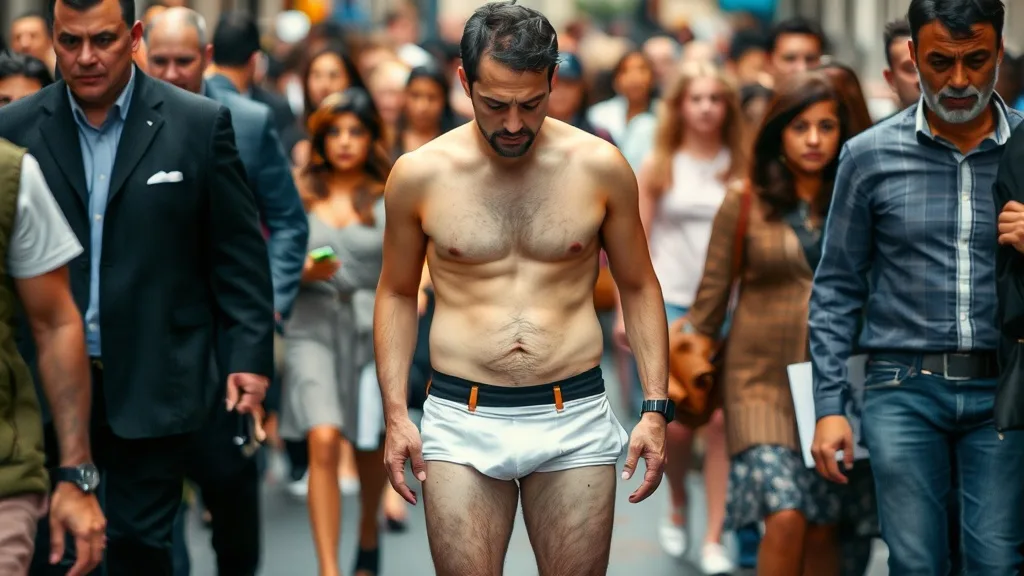 Dream symbol: husband's pants down: scenarios: Dream of Husband's Pants Down in the Street