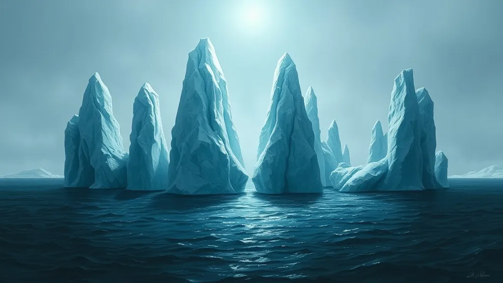 Dream symbol: ice pillars: scenarios: Dream of ice pillars and water