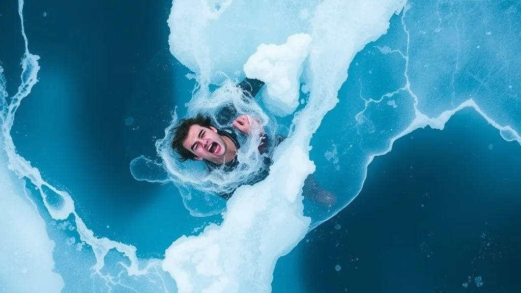Dream symbol: icy sea: scenarios: Dream about Falling into Icy Sea