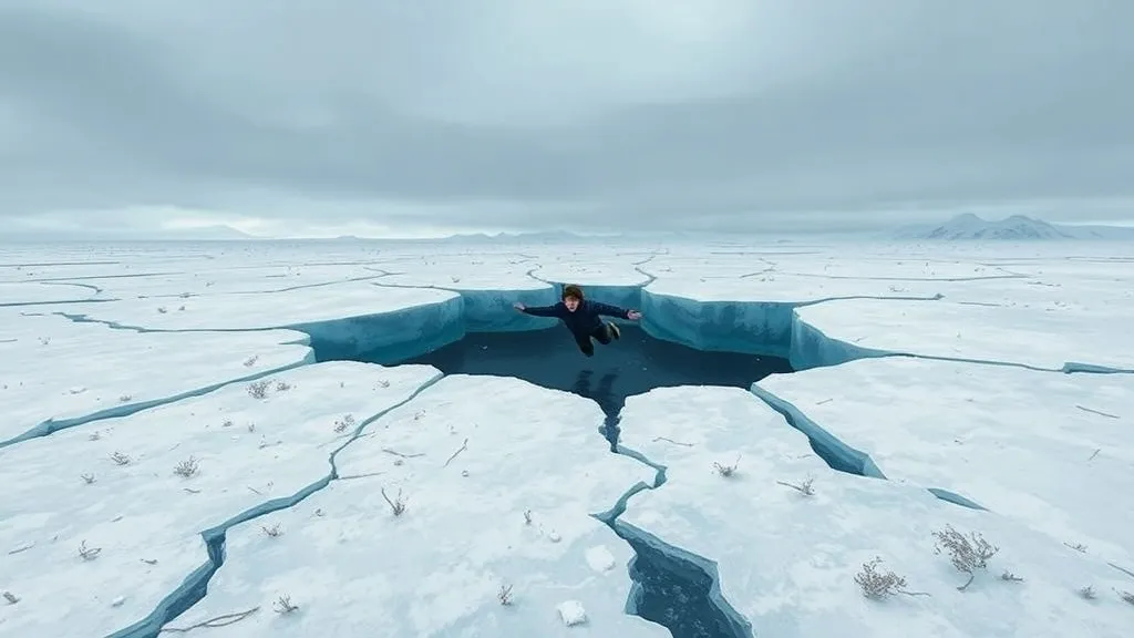 Dream symbol: icy tundra: scenarios: Dream About Falling Through the Ice on an Icy Tundra