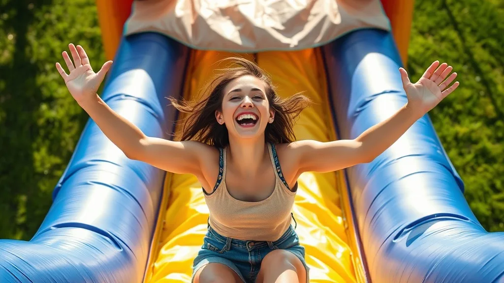 Dream symbol: inflatable slide: symbolism: Playfulness and Inner Child