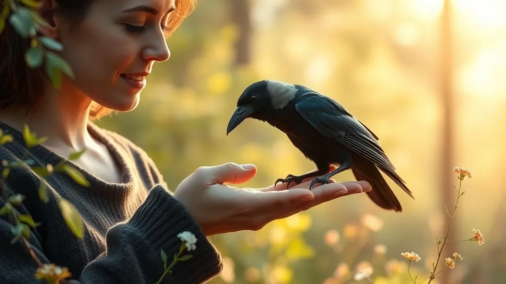 Dream symbol: injured crow: scenarios: Dream about Feeding an Injured Crow