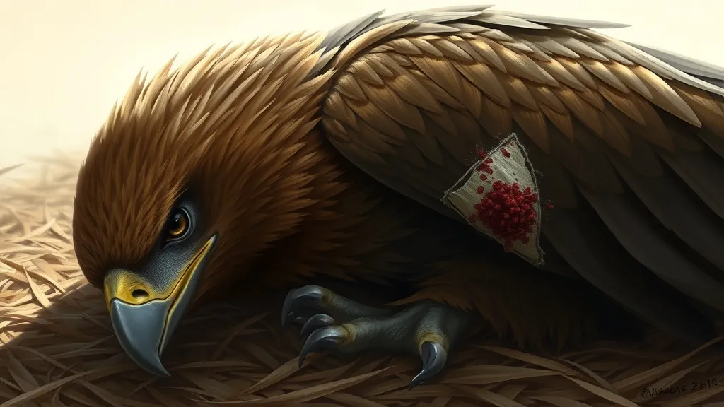 Dream symbol: injured eagle: scenarios: Dream of Finding an Injured Eagle