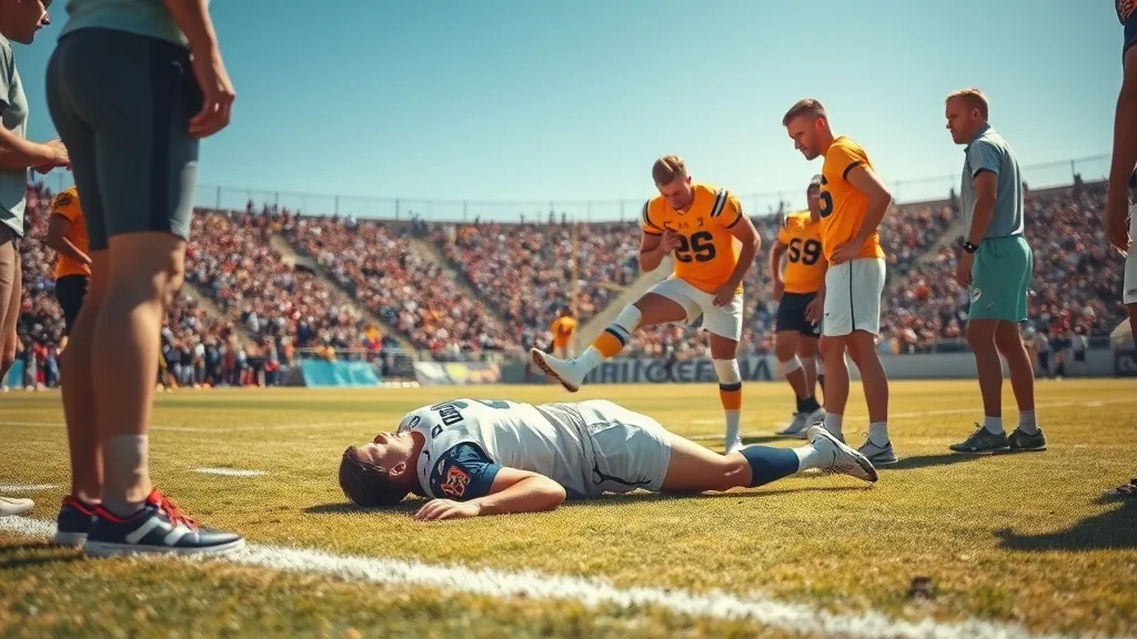 Dream symbol: injured player: scenarios: Dream About Getting Injured on the Playing Field
