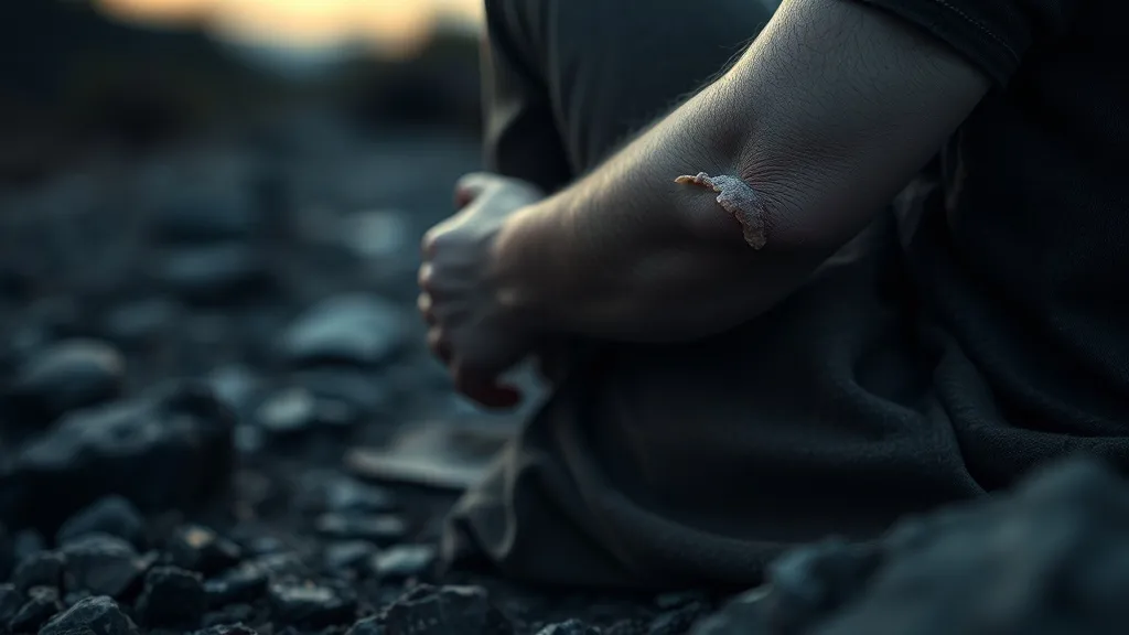 Dream symbol: injury with peeled flesh: scenarios: Dream of Injury with Peeled Flesh from Falling