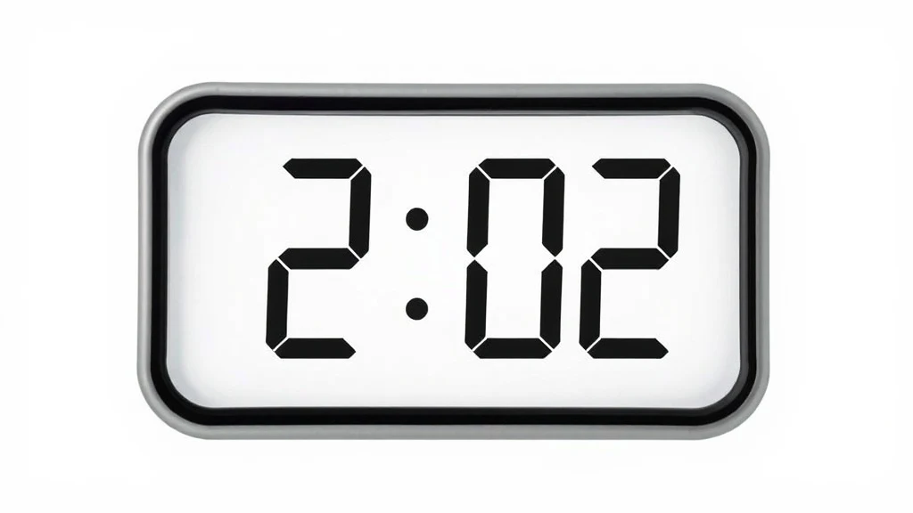 Dream symbol: time at two past the hour: scenarios: Dream of Digital Clock Displaying Two Past the Hour