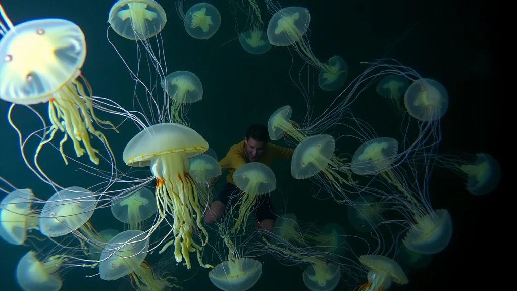 Dream symbol: jelly-like substances: scenarios: Dream of Jellyfish Attack