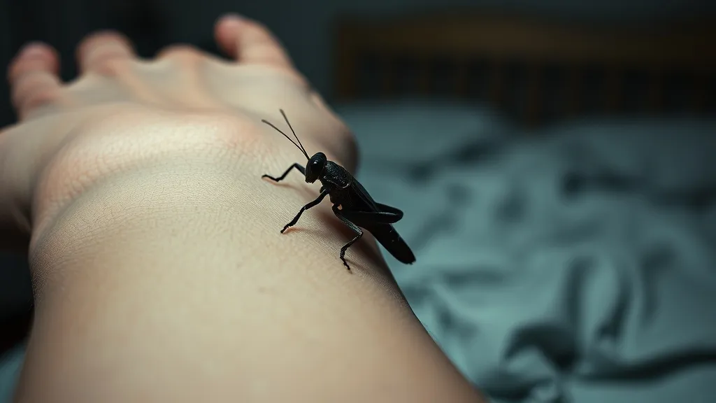 Dream symbol: jumping bug: scenarios: Dream About a Jumping Bug Landing on Your Body