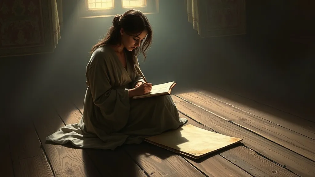 Dream symbol: kneeling woman: scenarios: Dreaming of a Kneeling Woman Writing