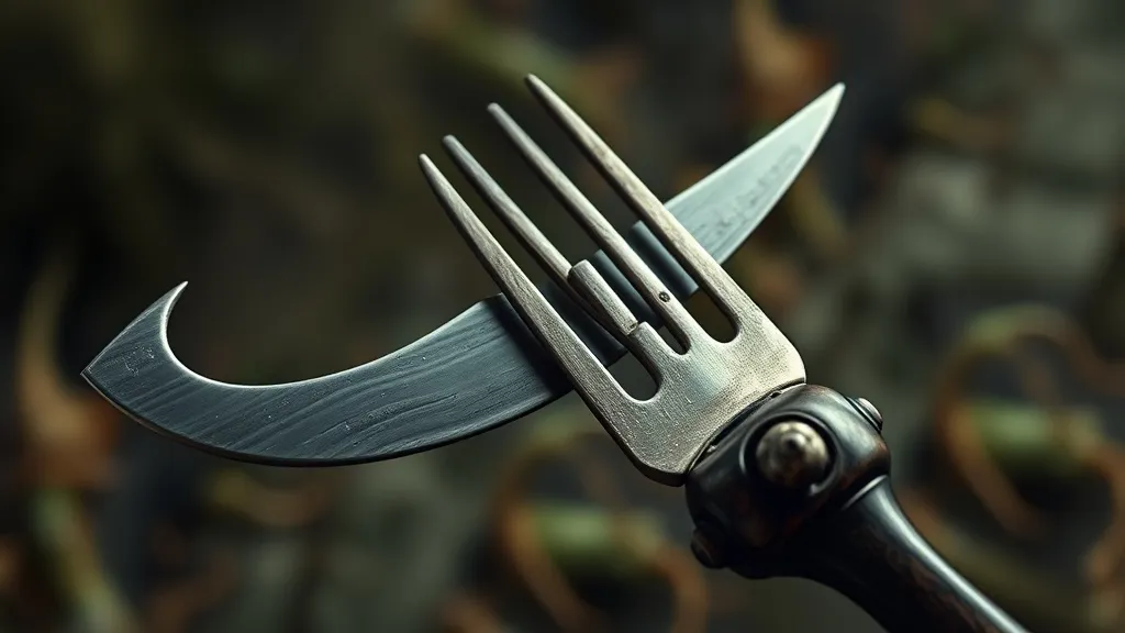 Dream symbol: knife and fork: scenarios: Dream about a knife and fork that is unusual shape