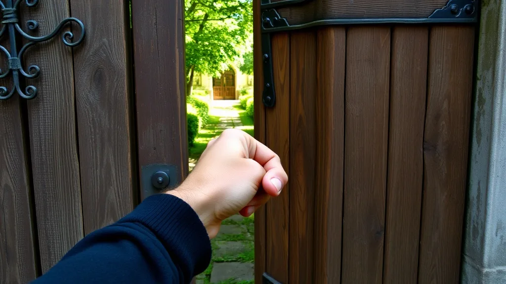 Dream symbol: knock on gate: scenarios: Dream of Refusing to Open a Gate When Someone Knocks