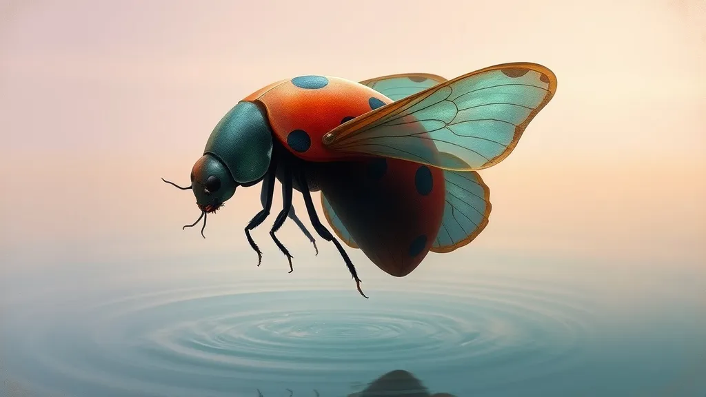 Dream symbol: lady bug looking butterfly: scenarios: Dream of a Ladybug-Butterfly near Water